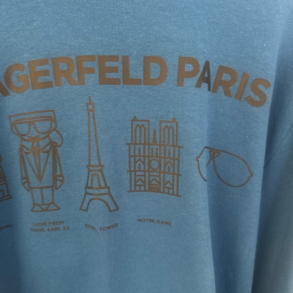 Karl Lagerfeld Blue Hoodie - Picture 3 of 6